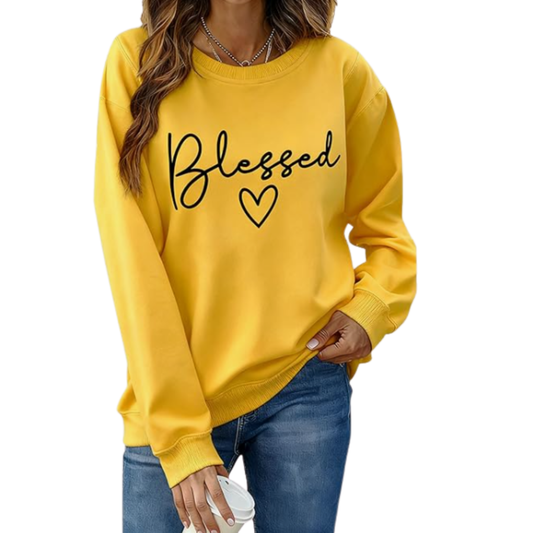 "Blessed" Graphic Women Pullover