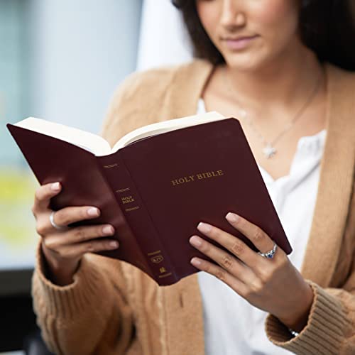 KJV Holy Bible: Gift and Award, Burgundy Leather-Look