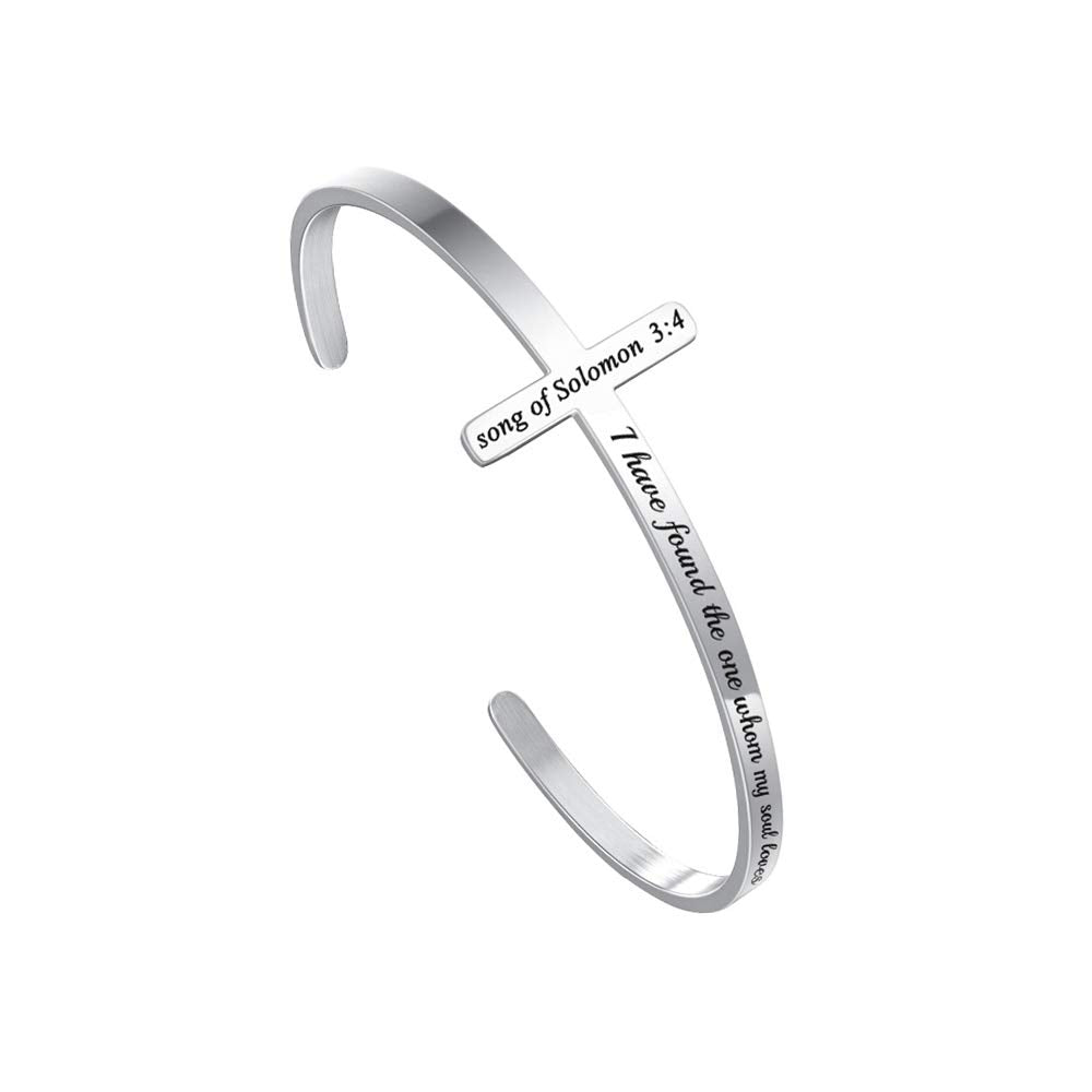 Bible Verse Cross Bracelet