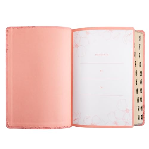 KJV Giant Print with Cross-References, Soft Pink Leather Touch