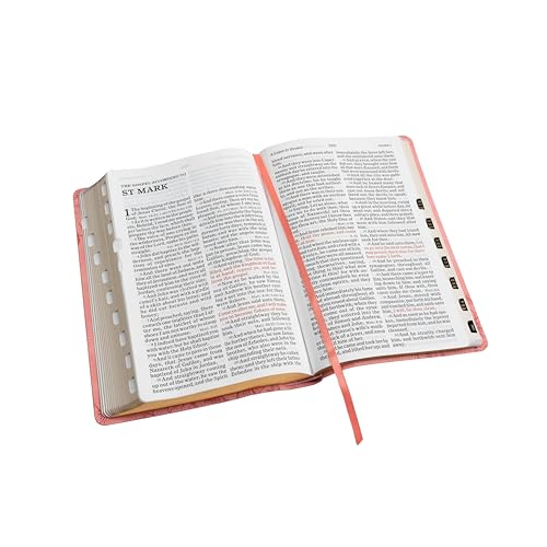 KJV Giant Print with Cross-References, Soft Pink Leather Touch