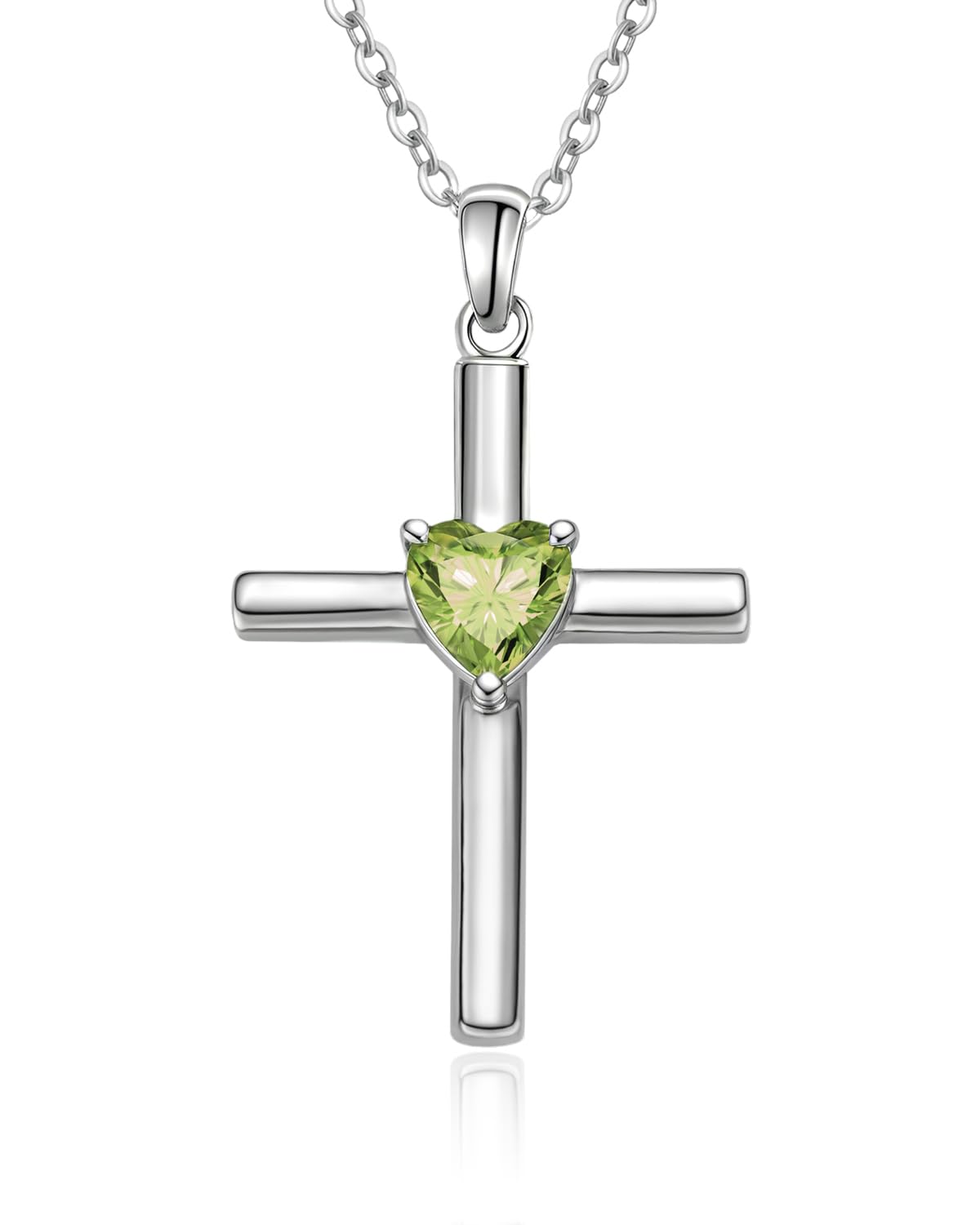Fine Jewelry, Heart Birthstone Faith Protection Necklace