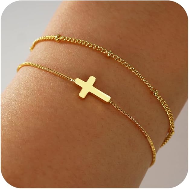 Adjustable Cross Bracelet