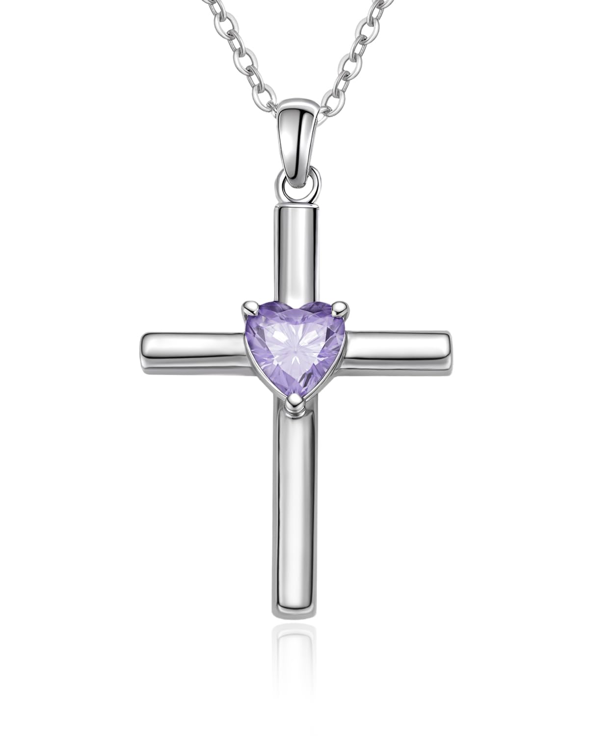 Fine Jewelry, Heart Birthstone Faith Protection Necklace