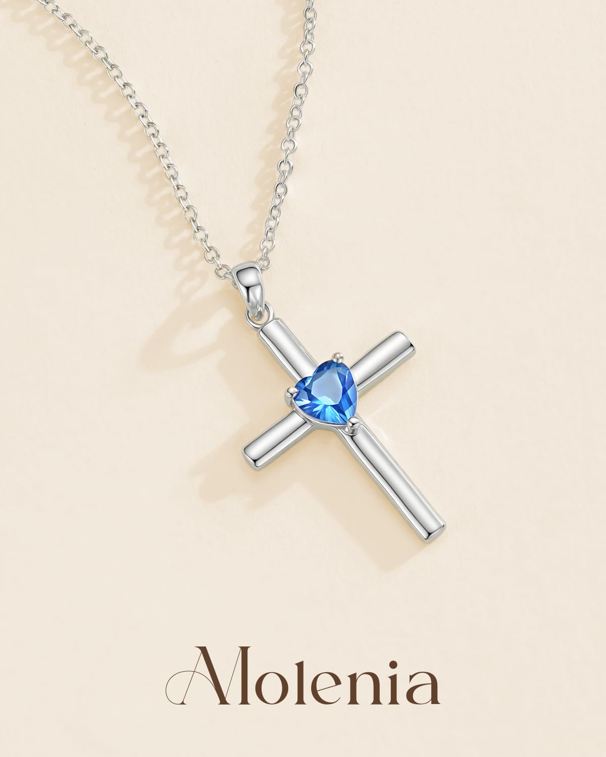 Fine Jewelry, Heart Birthstone Faith Protection Necklace