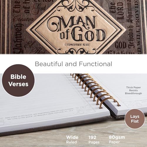 Journal w/Scripture, Man of God, Large Notebook