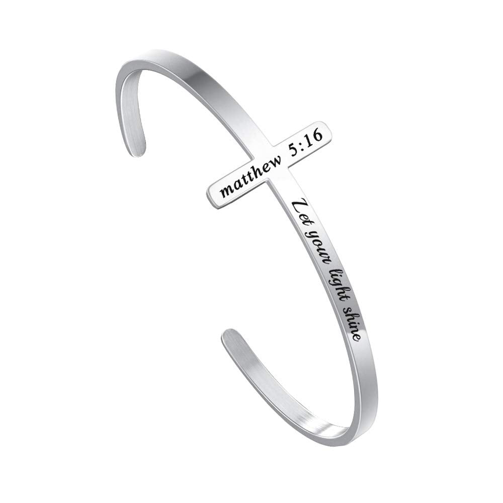Bible Verse Cross Bracelet