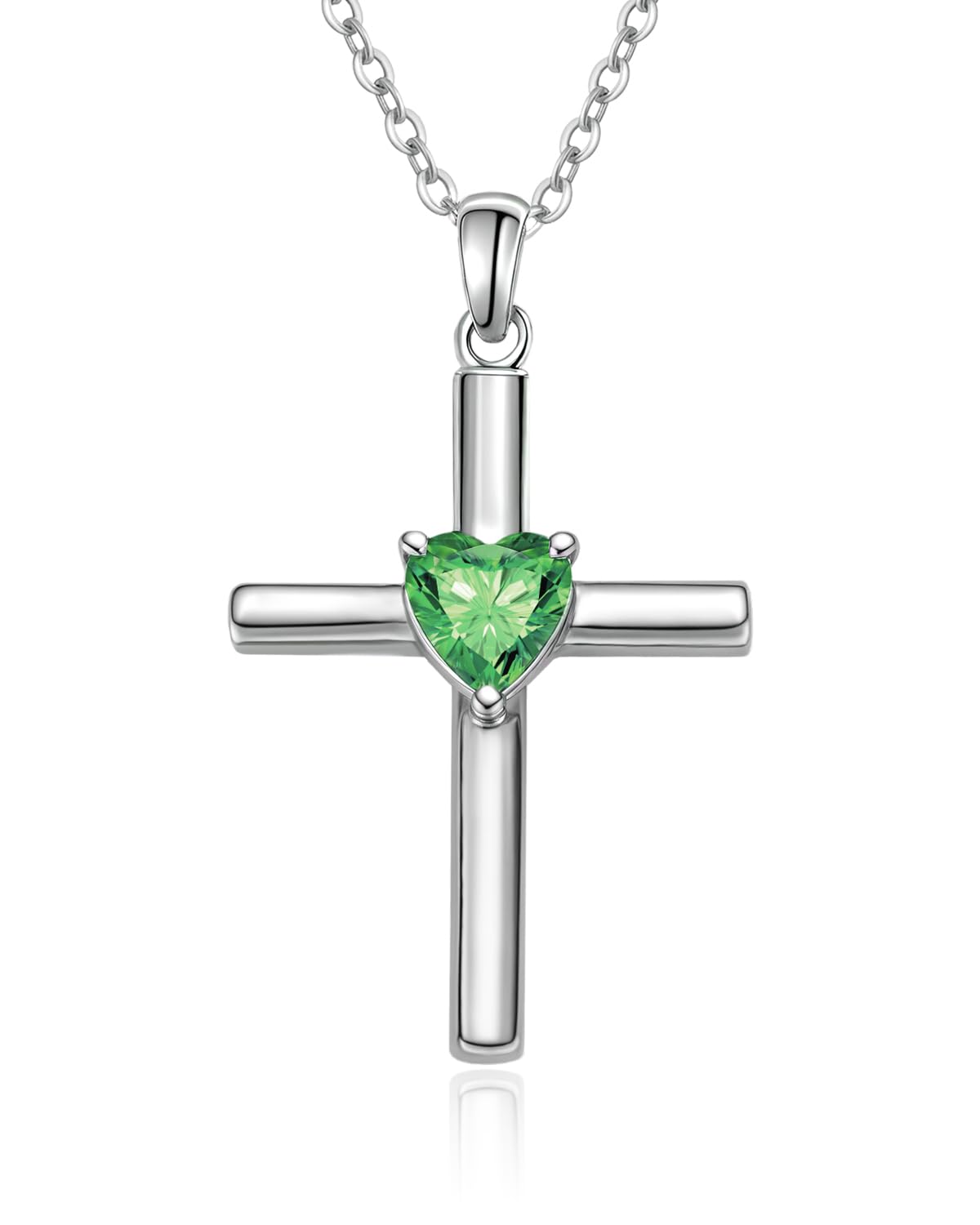 Fine Jewelry, Heart Birthstone Faith Protection Necklace