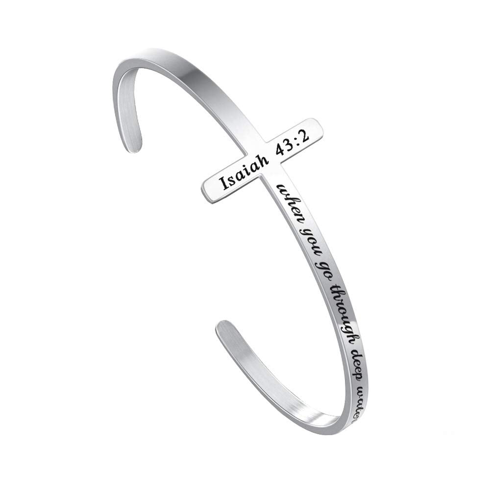 Bible Verse Cross Bracelet