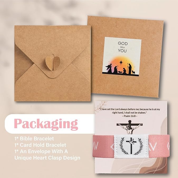 Helpful NFC Scripture Pink Bracelet