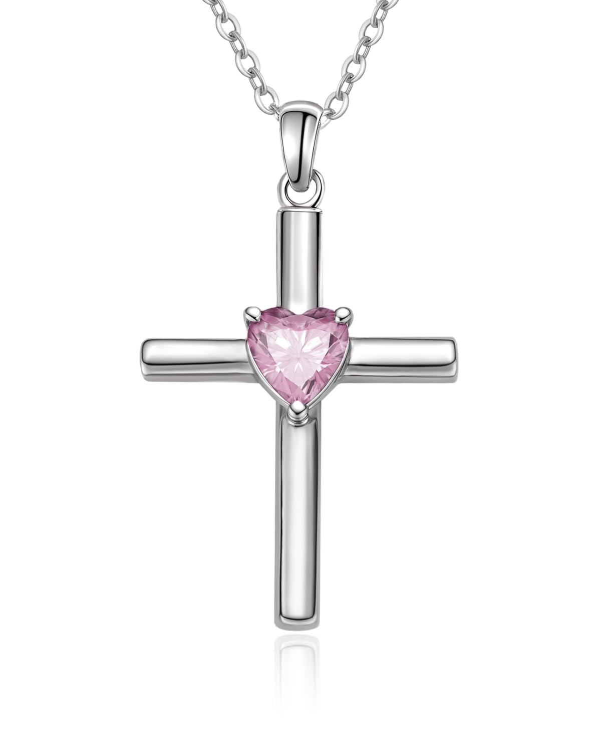 Fine Jewelry, Heart Birthstone Faith Protection Necklace