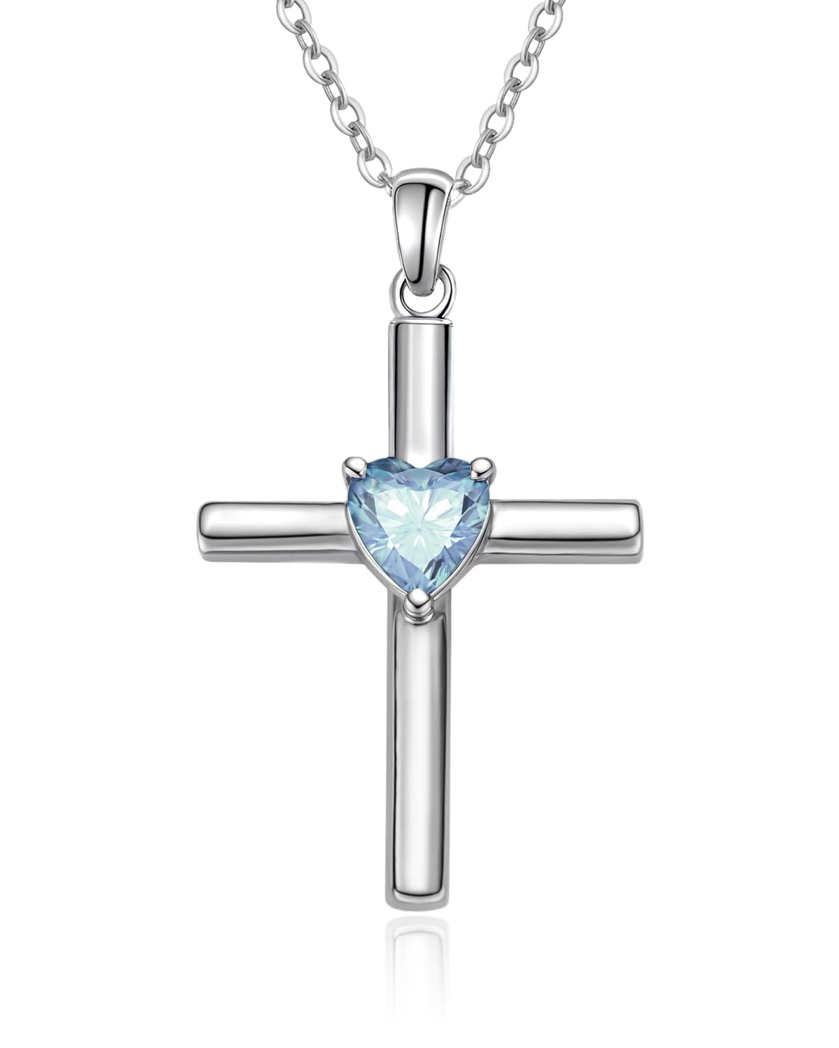Fine Jewelry, Heart Birthstone Faith Protection Necklace
