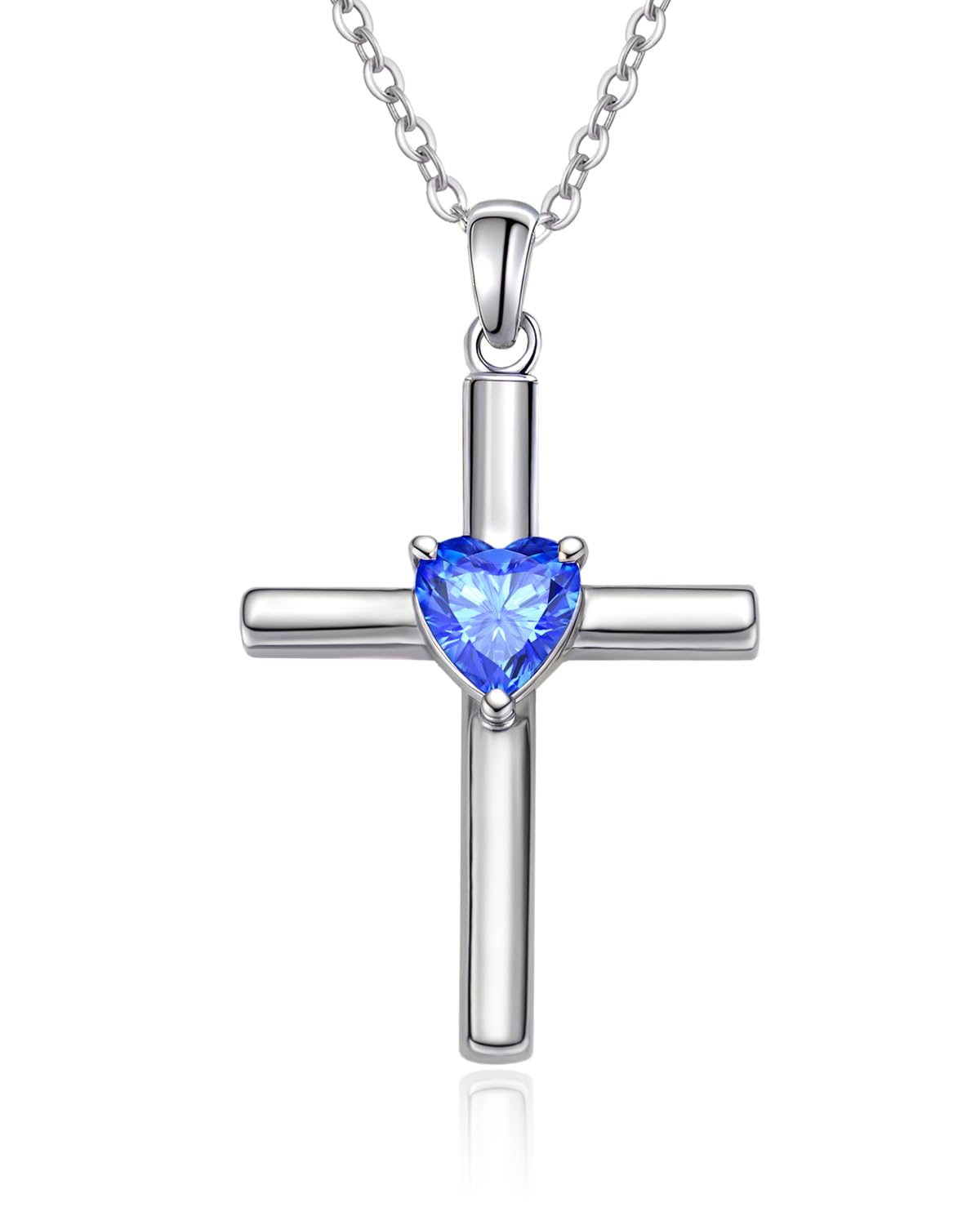 Fine Jewelry, Heart Birthstone Faith Protection Necklace