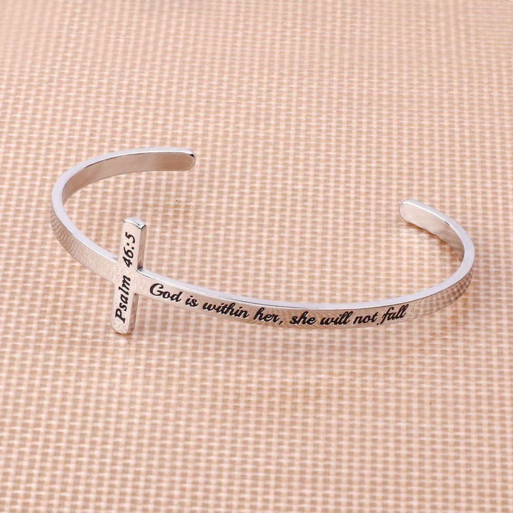 Bible Verse Cross Bracelet