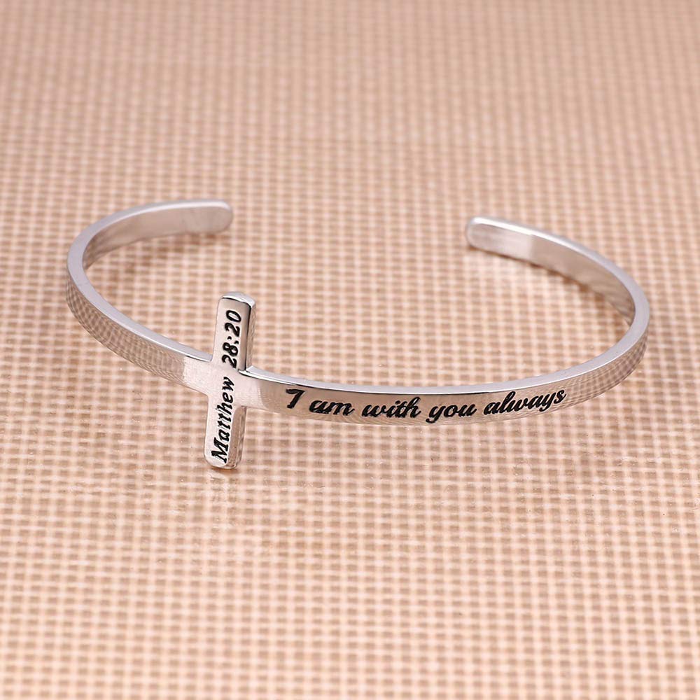 Bible Verse Cross Bracelet