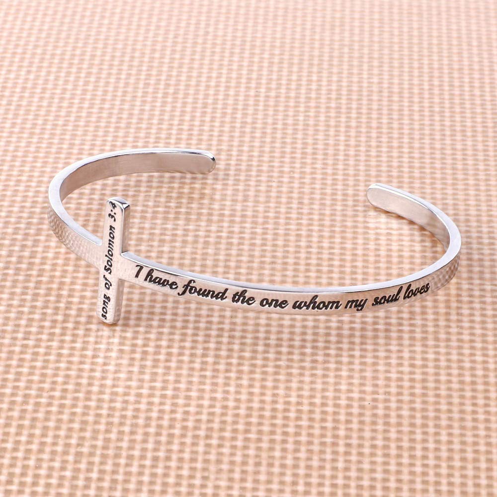 Bible Verse Cross Bracelet