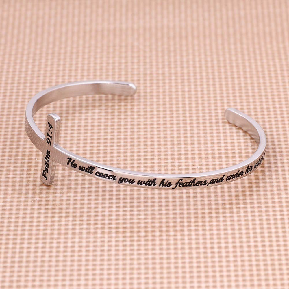 Bible Verse Cross Bracelet