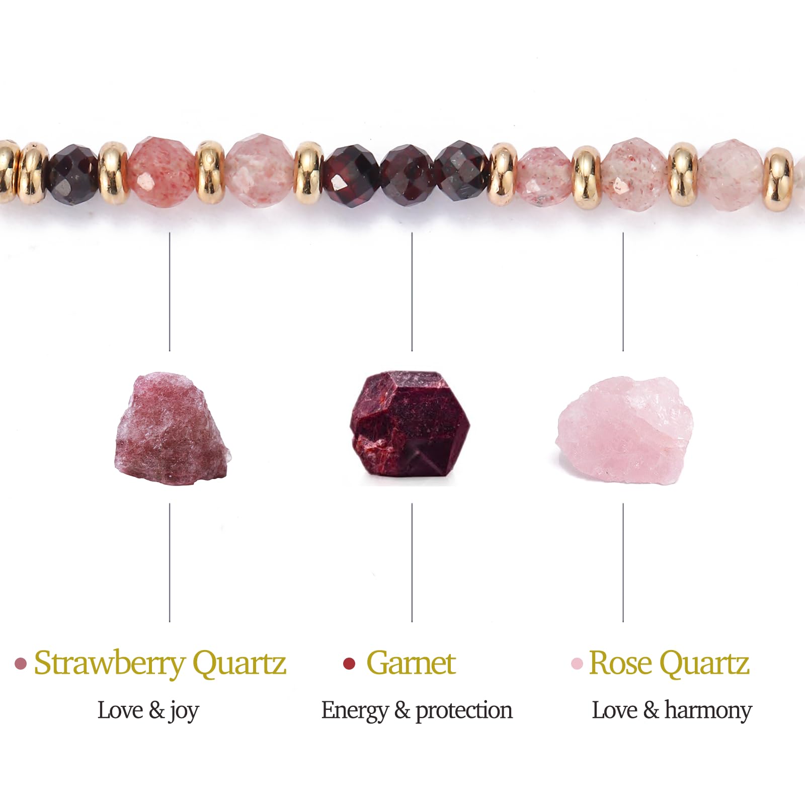 Natural Stone Bracelet Charms