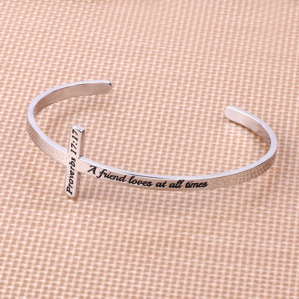 Bible Verse Cross Bracelet