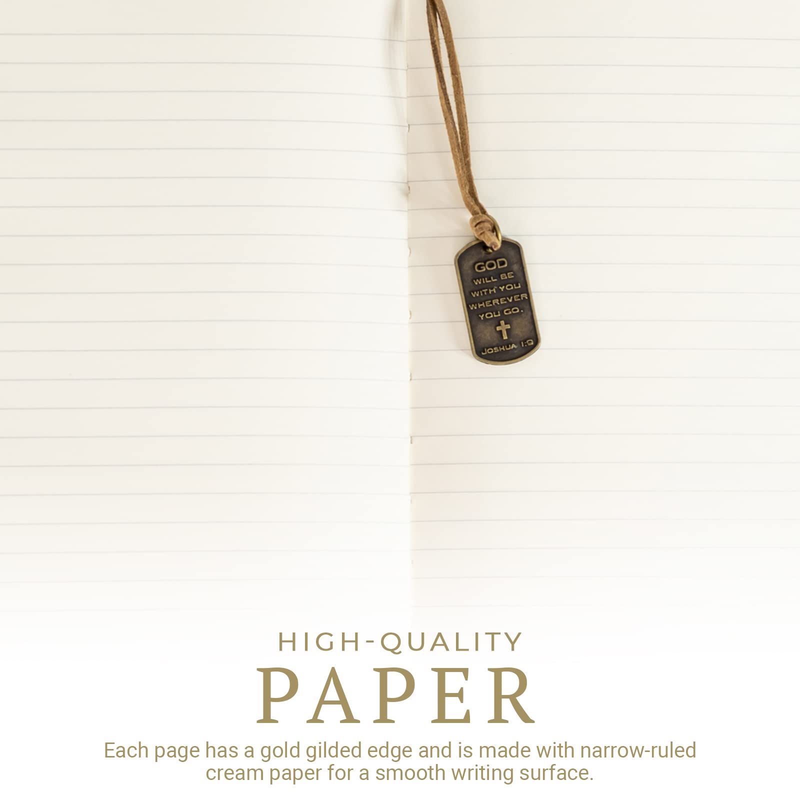 Journal, Man of God w/ Black Cross Charm