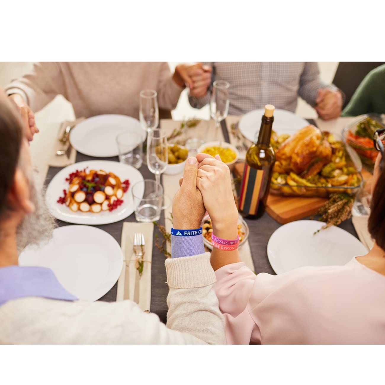 20 Pcs Bulk Silicone Colored Wristbands