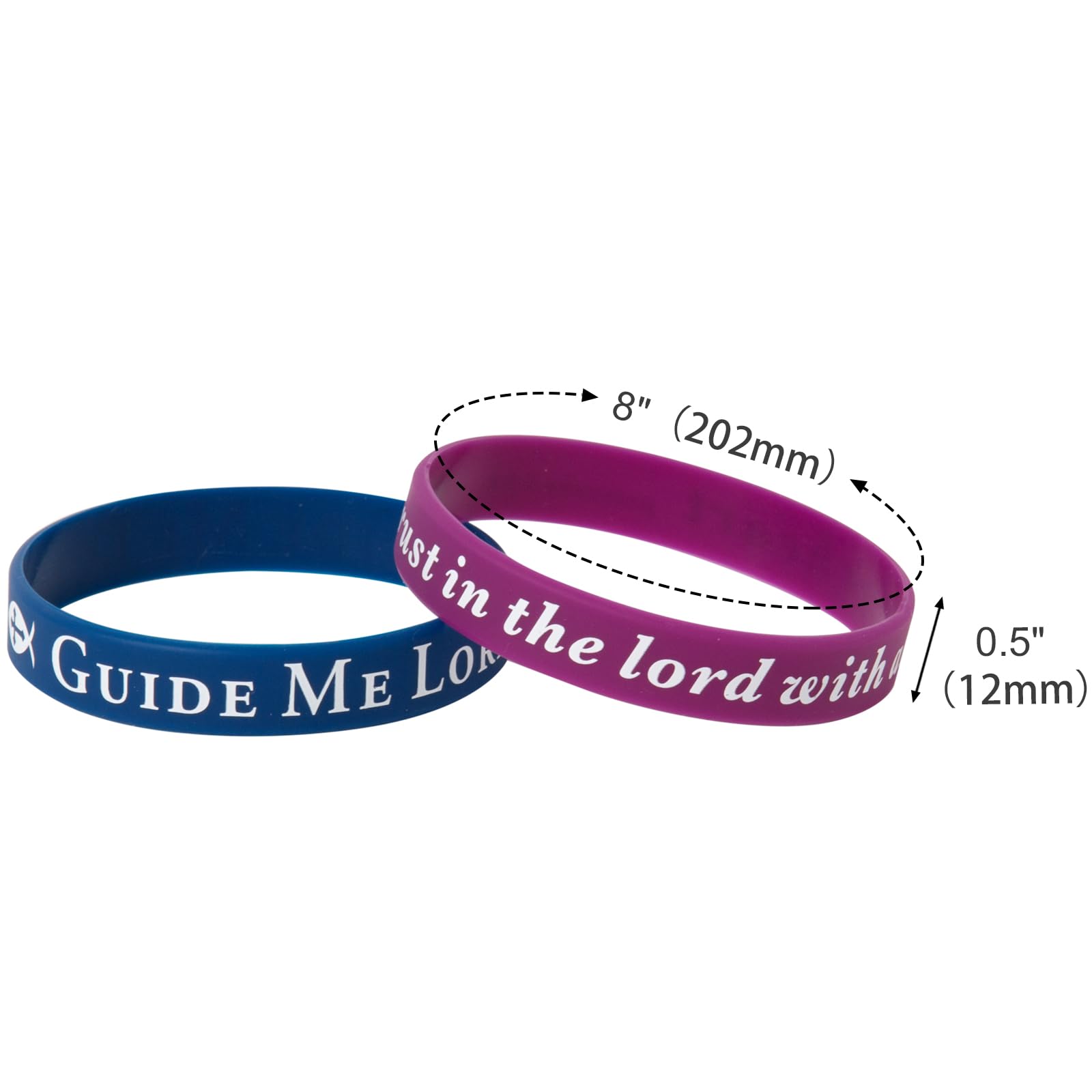 20 Pcs Bulk Silicone Retro Color Wristbands