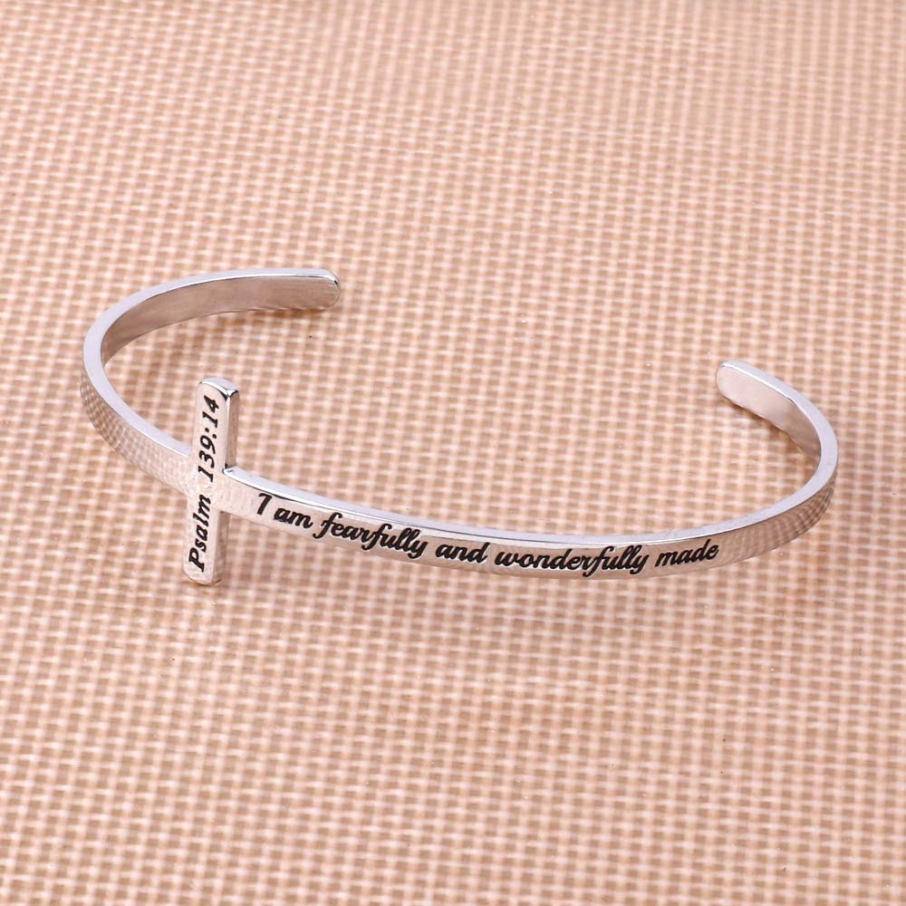 Bible Verse Cross Bracelet