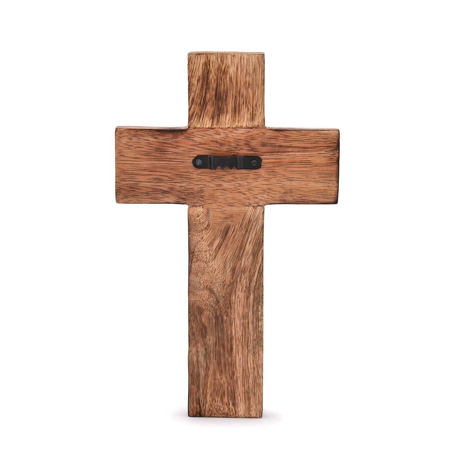 Mango Wood Cross, Wall Hanging Floral Carvings Décor