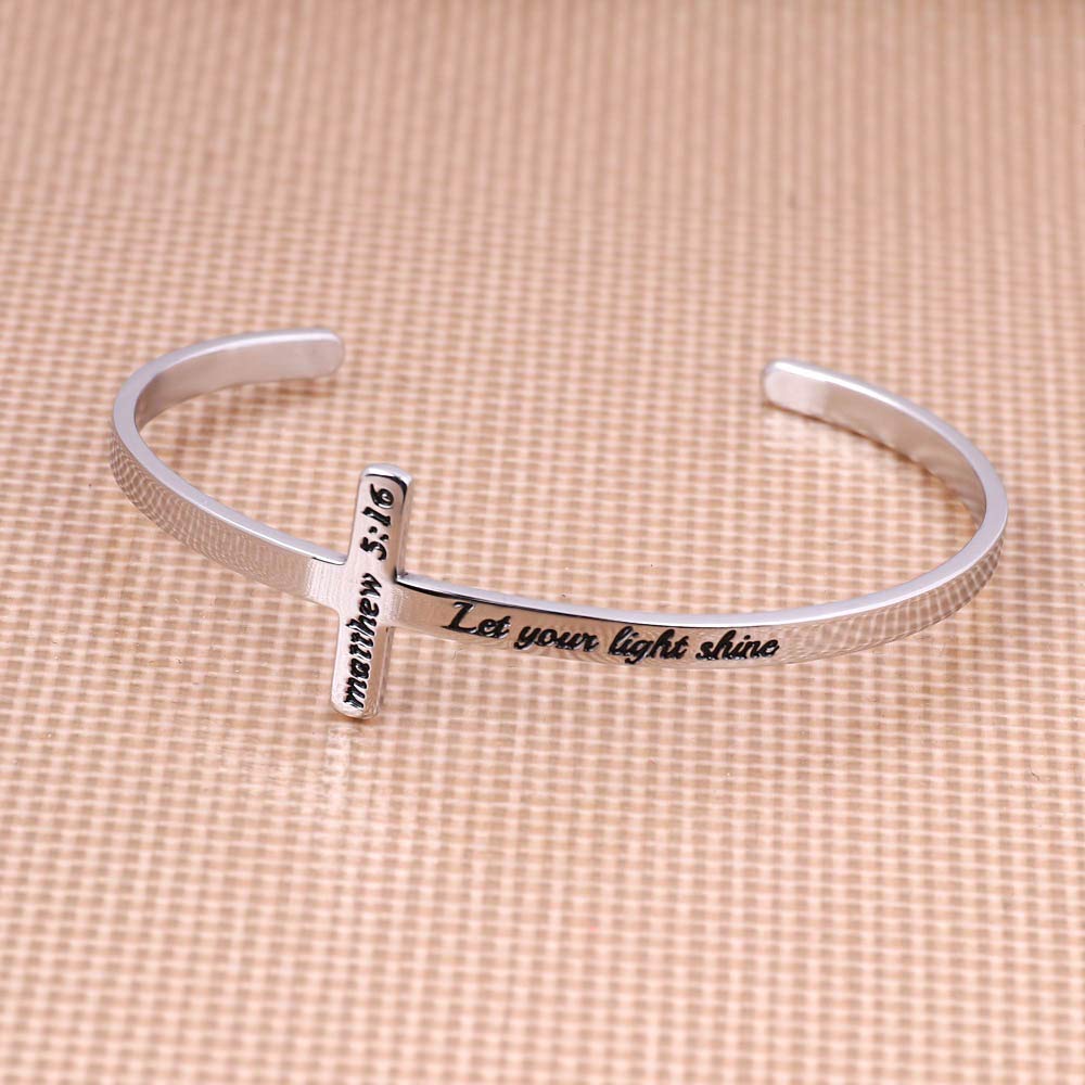 Bible Verse Cross Bracelet