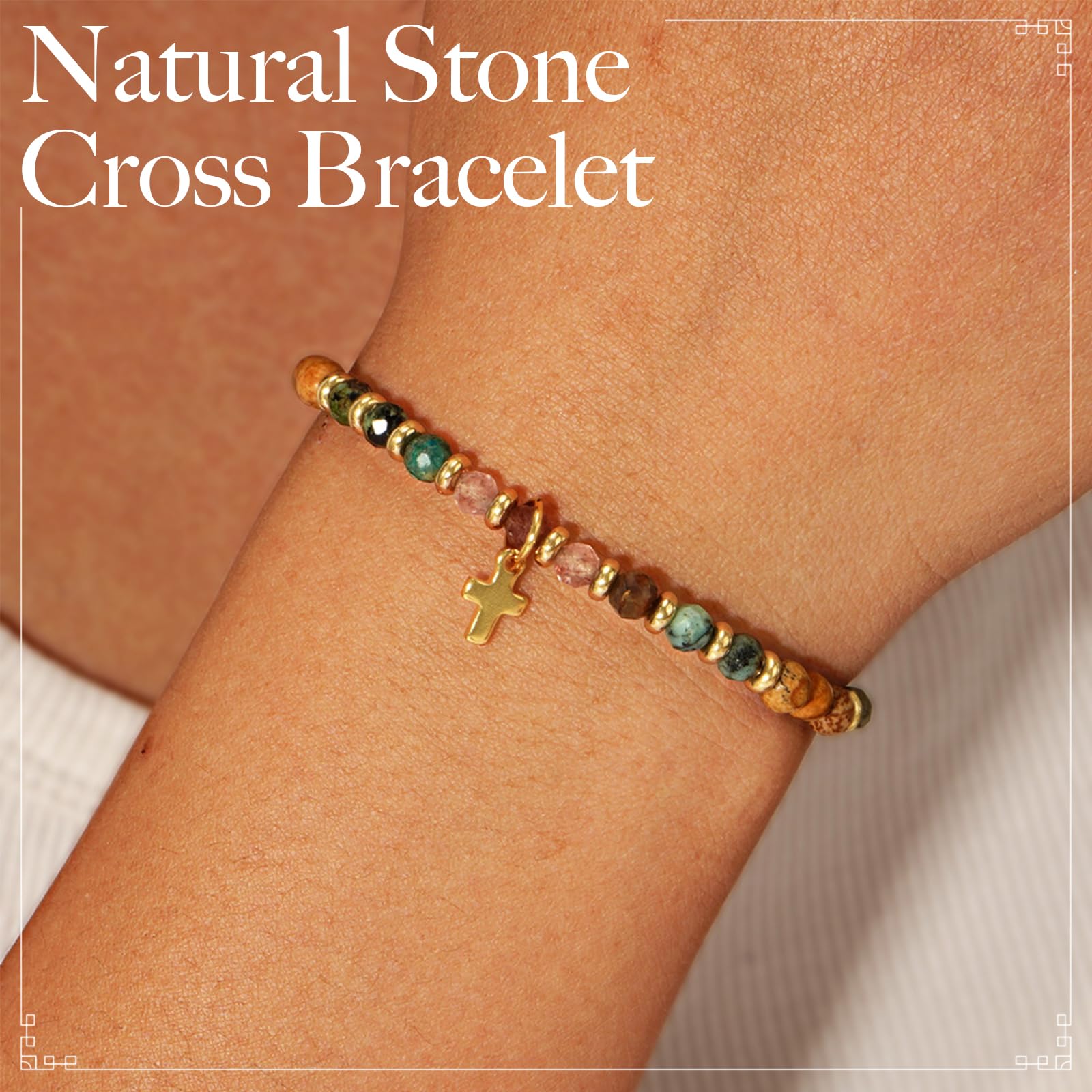 Natural Stone Bracelet Charms