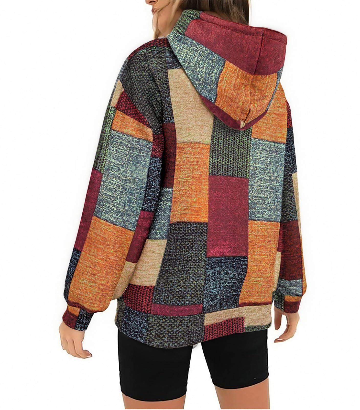 Red Blend, Striped Cross Sweatshirt, Pullover