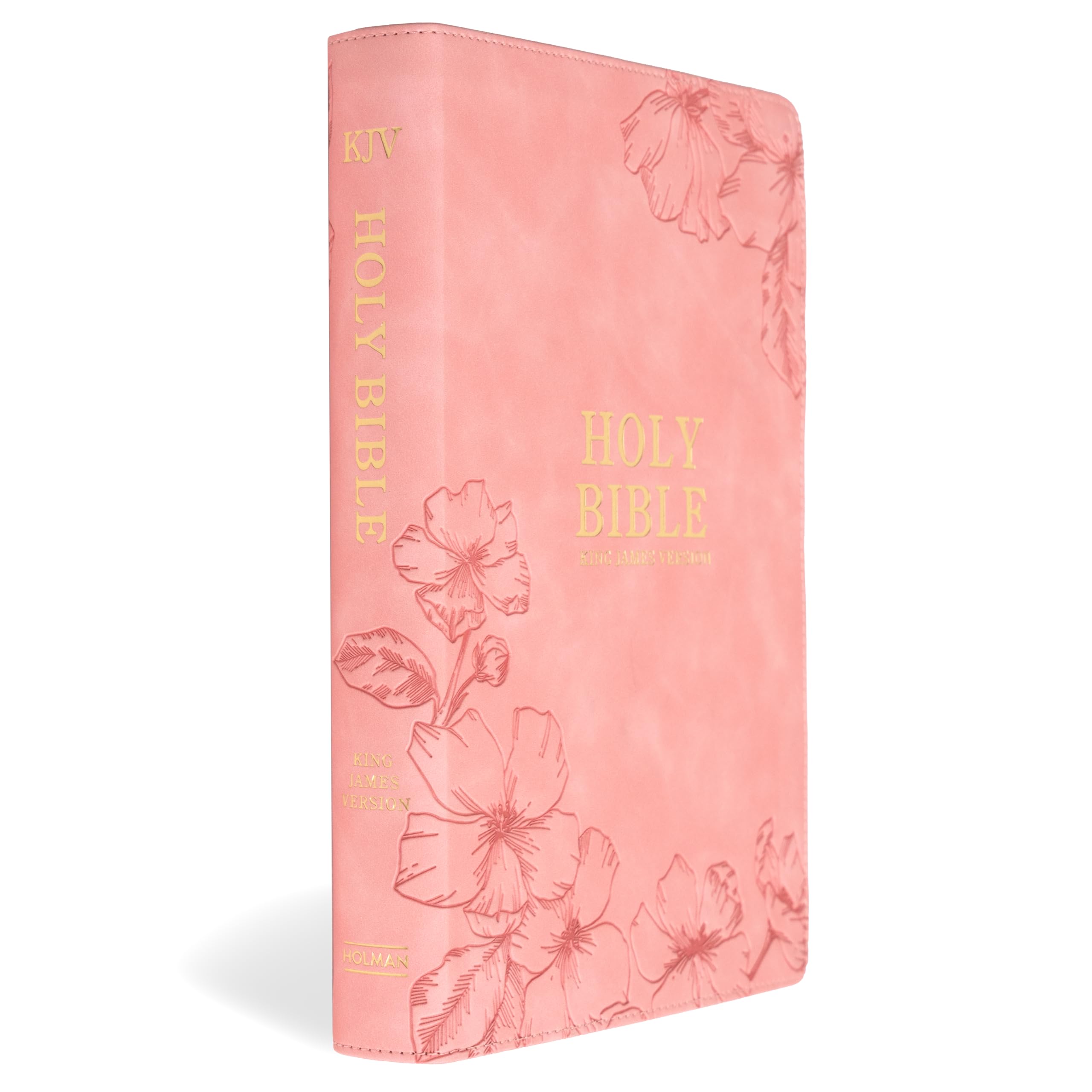 KJV Giant Print with Cross-References, Soft Pink Leather Touch