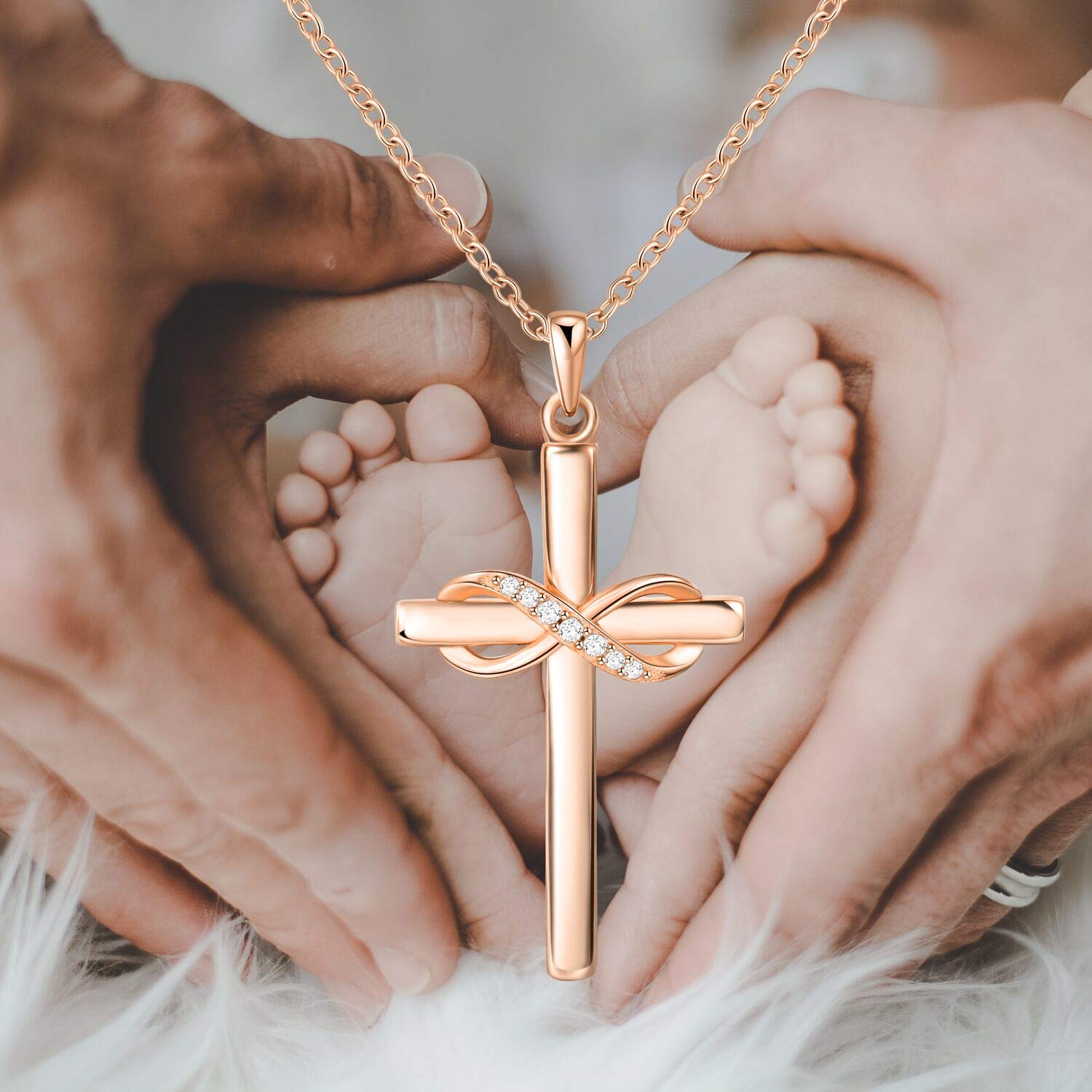 Infinity Cross Necklace