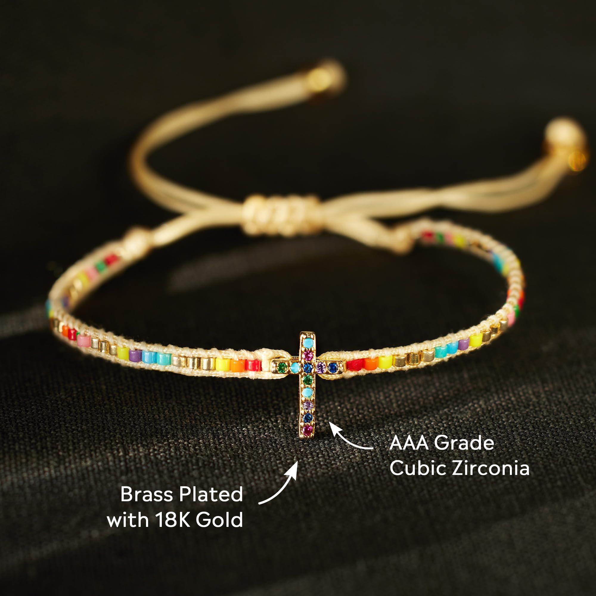 Cubic Zirconia Faith Bracelet