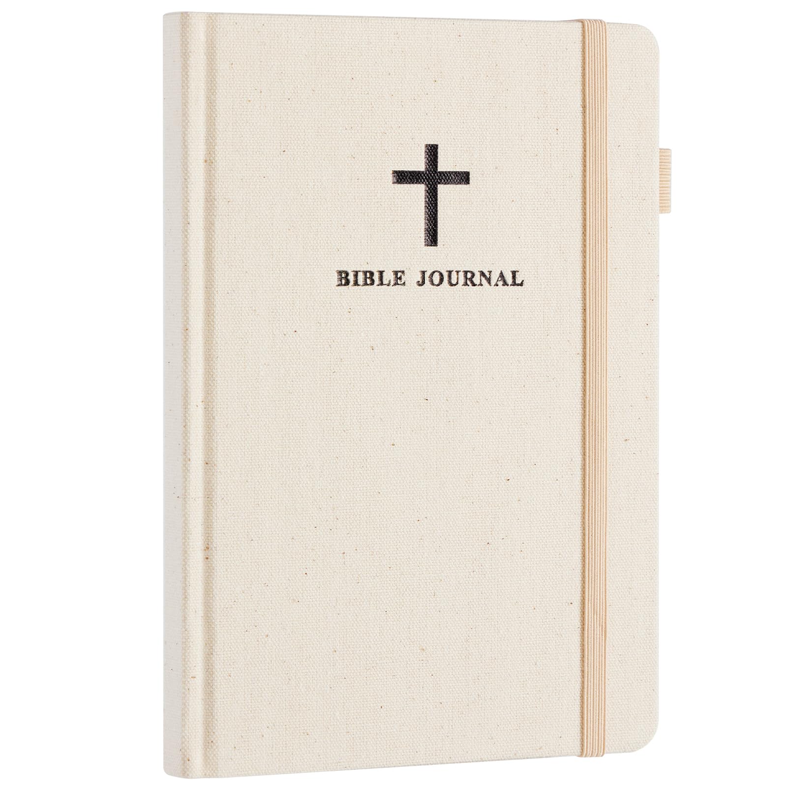 Prayer Journal for Women, Bible Notebook, Beige