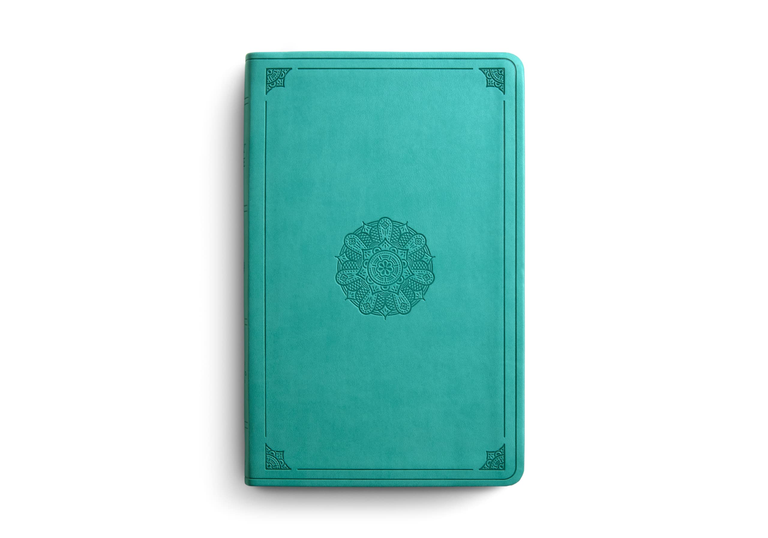 ESV Large Print, Turquoise, Emblem Design