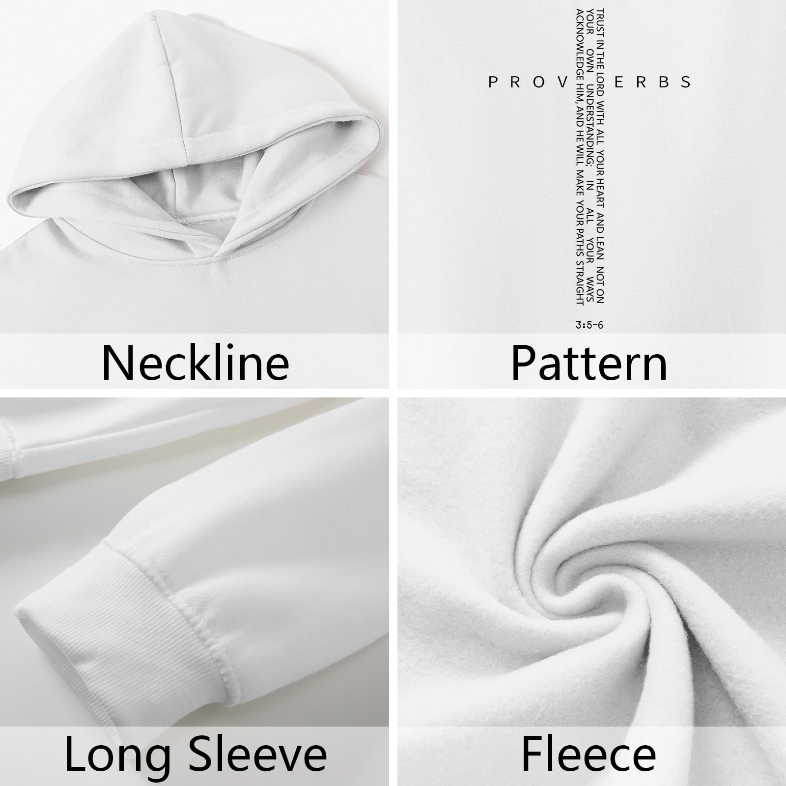 Men Hoodie/ Faith Cross/Vintage Bible Verse/Graphic Pullover