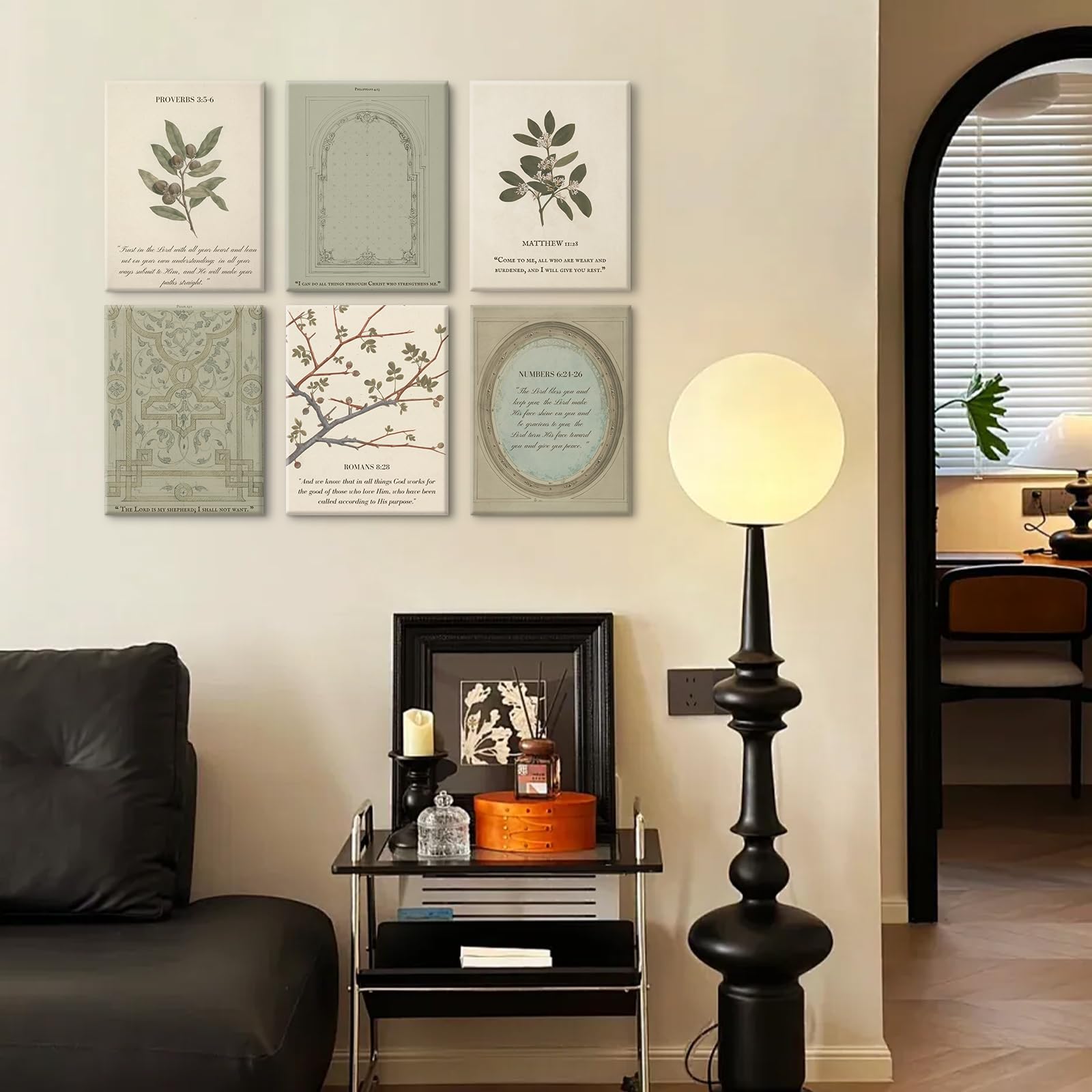 Sage Green, Vintage Bible Verse Canvas /Wall Decor 8x10