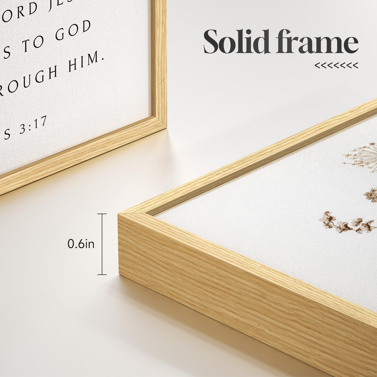 Set of 3 Framed Christian Scripture Wall Art Set of 3, 12x16