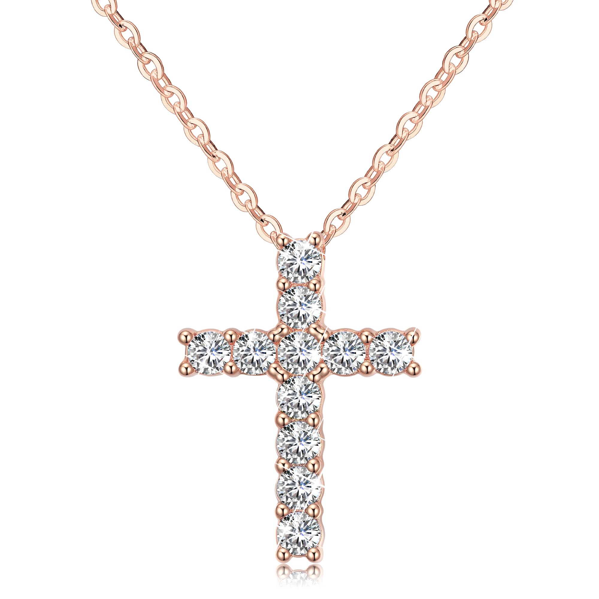Gold Plated 925 Silver Cross Pendant For Girls