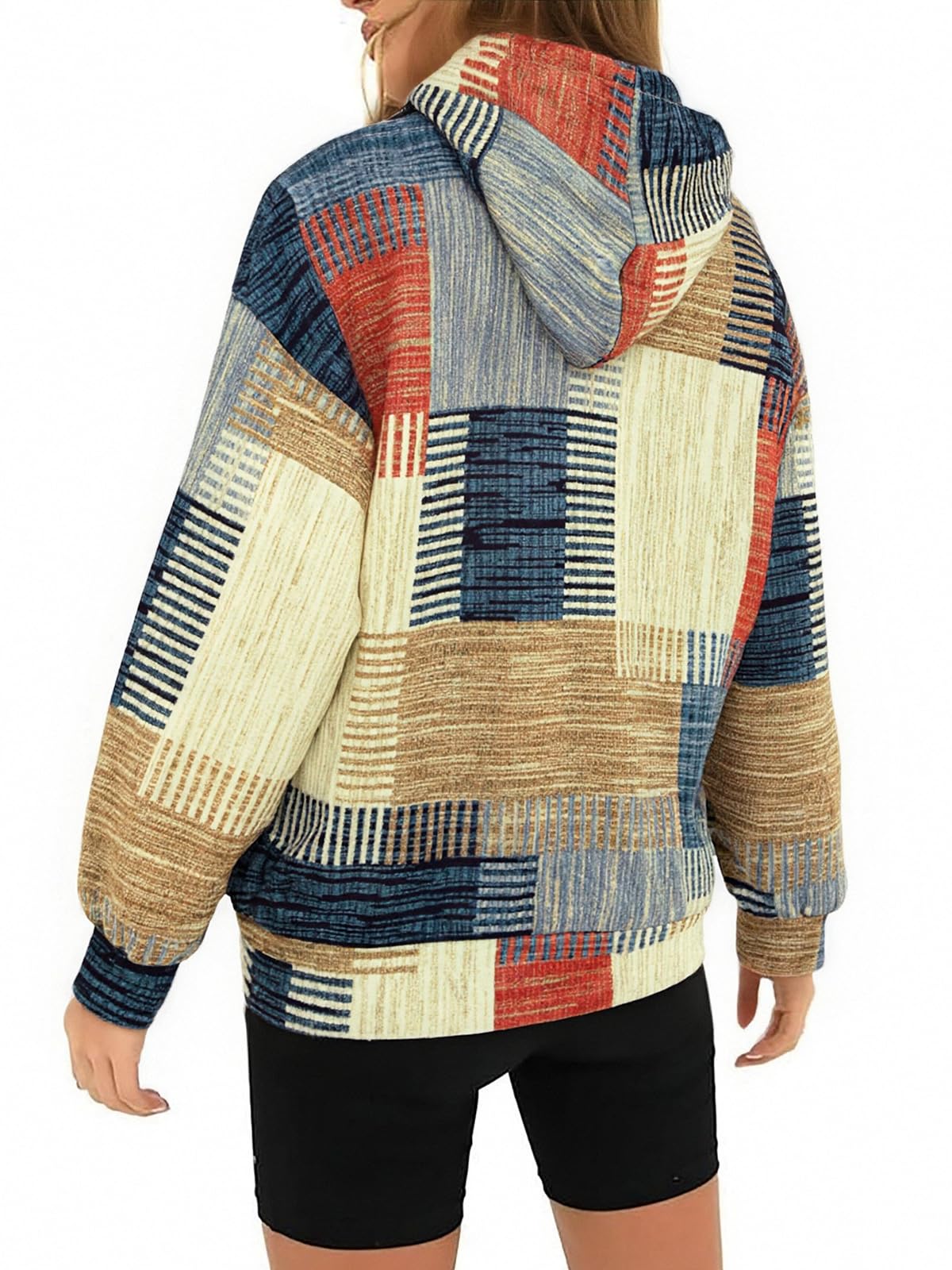 Brown Blend, Striped Cross Sweatshirt, Pullover