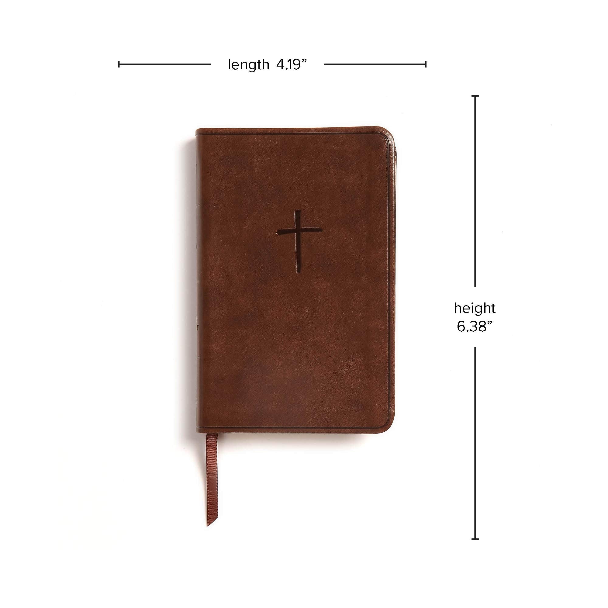 KJV Pocket Bible – Compact Brown Leather Touch, Perfect for Daily Carry