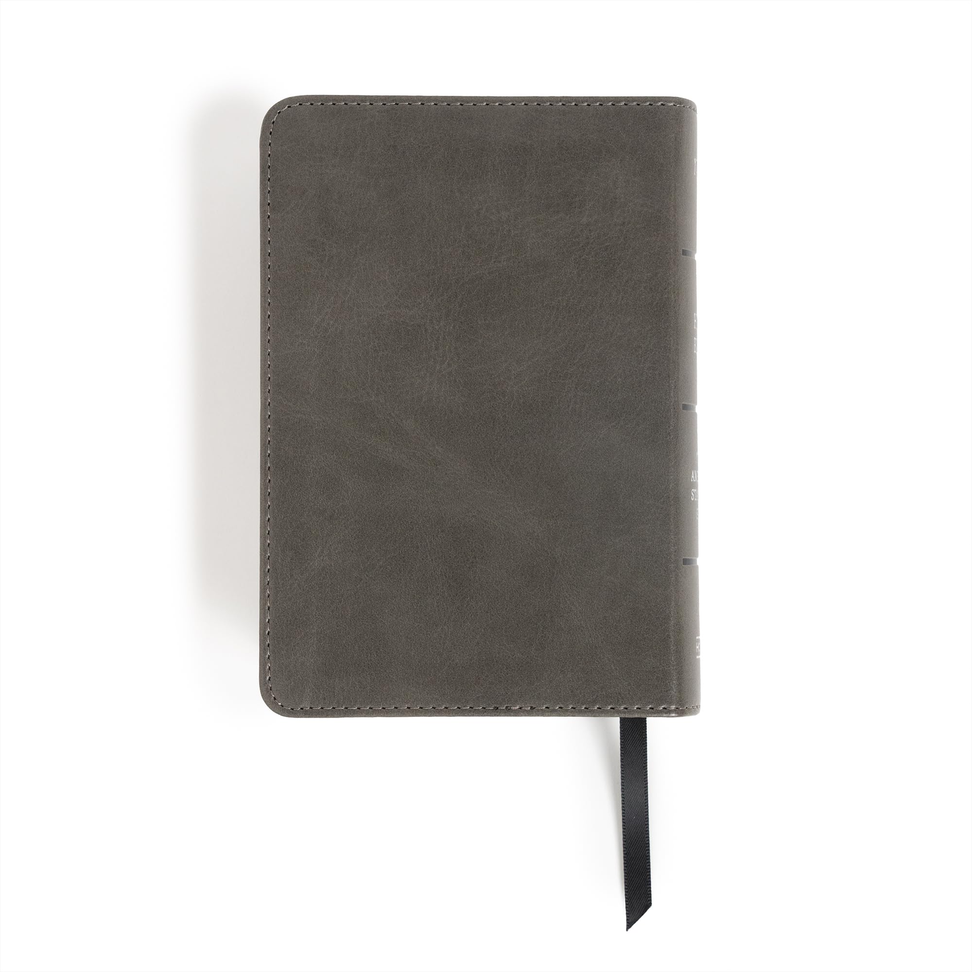 Large Print Bible, Charcoal Leather Touch