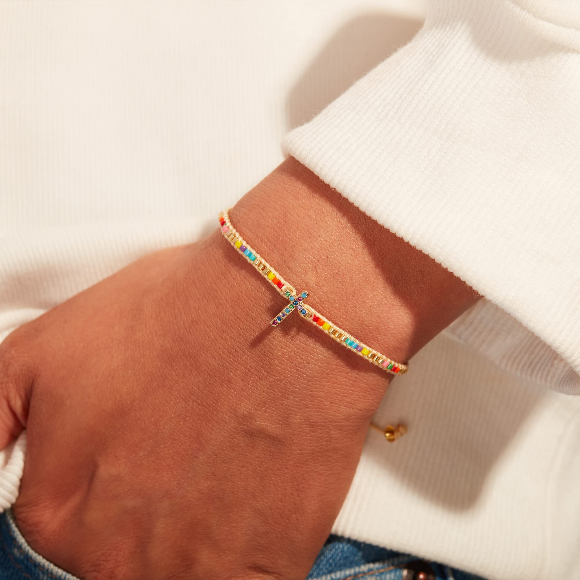 Cubic Zirconia Faith Bracelet