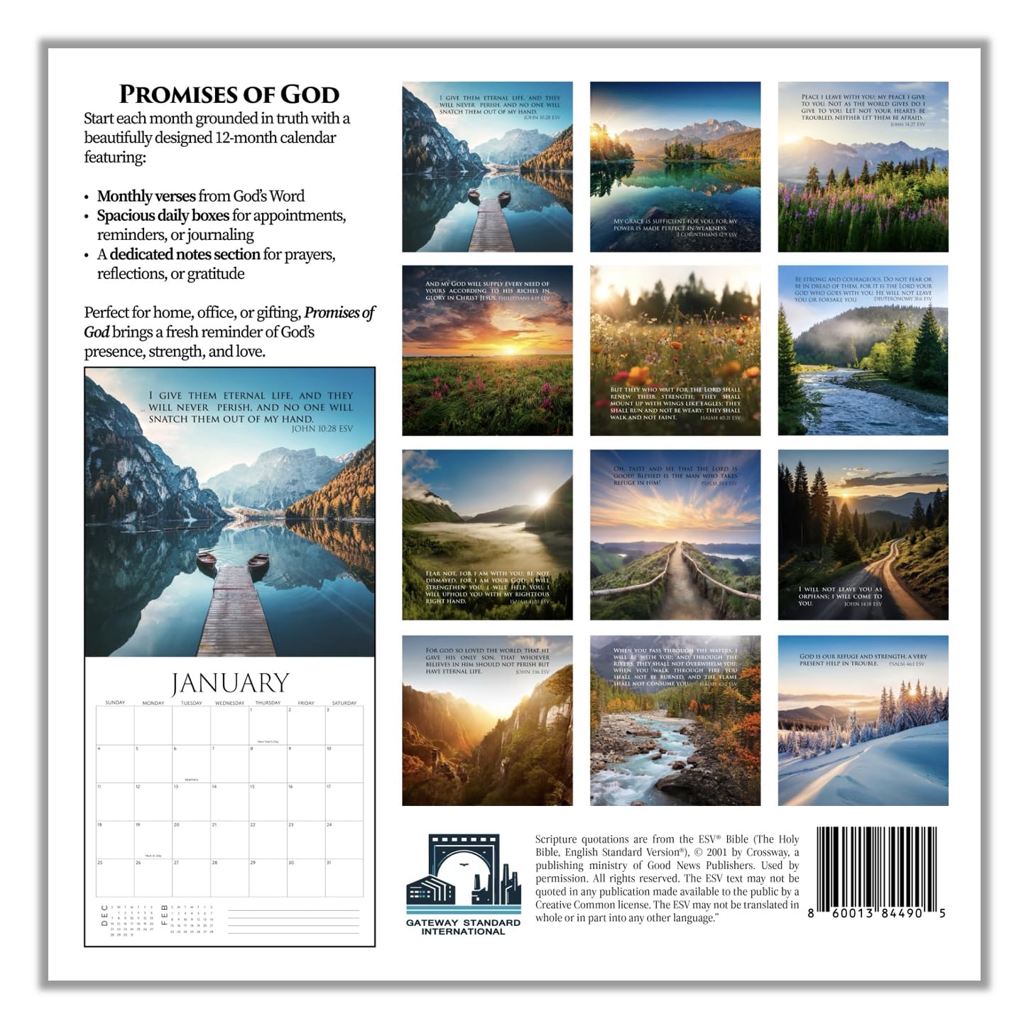 2026 – Bible Verse Wall Calendar | Promises of God