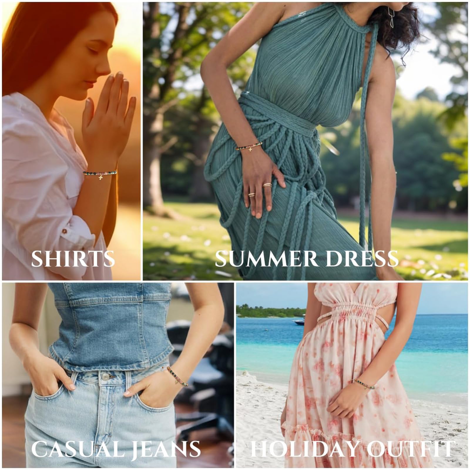 Natural Stone Bracelet Charms