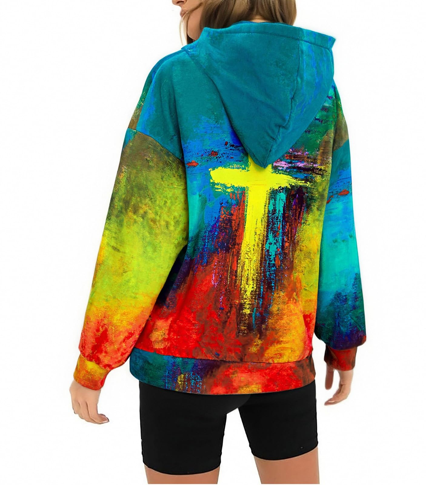 Striped Cross Sweatshirt, Pullover