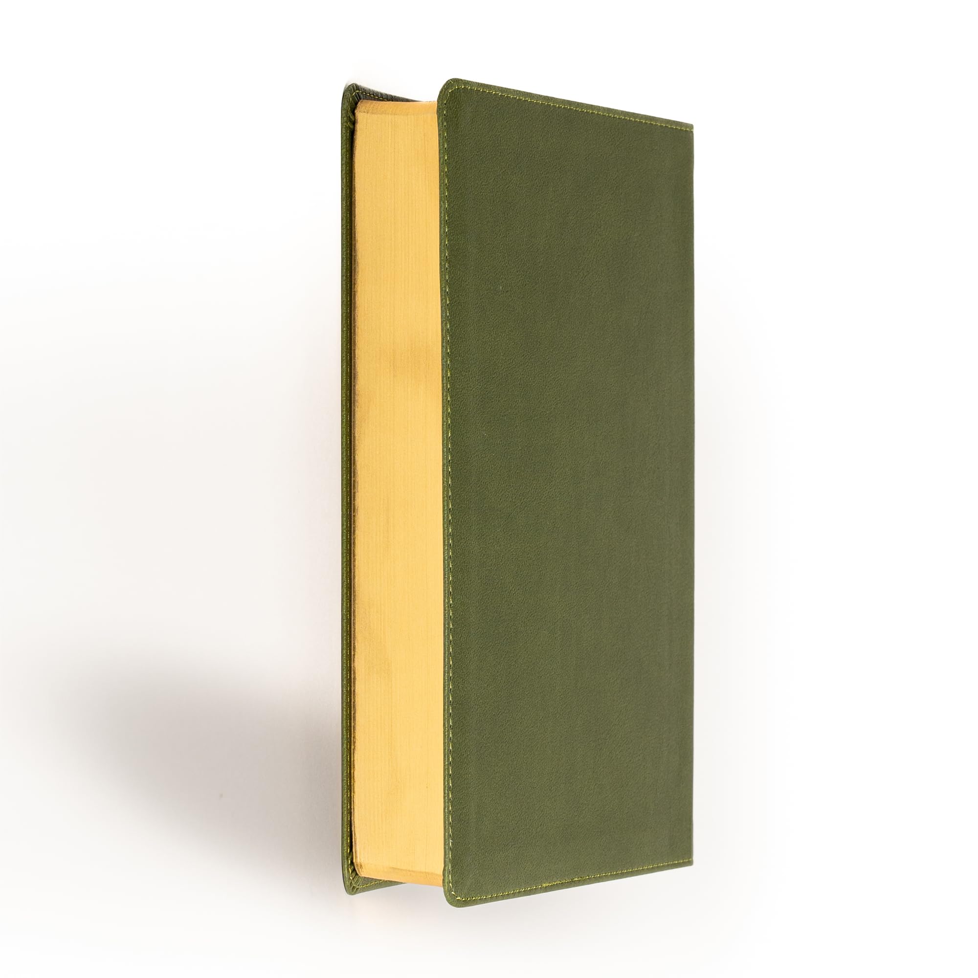 Large Olive Leather Touch, Red Letter