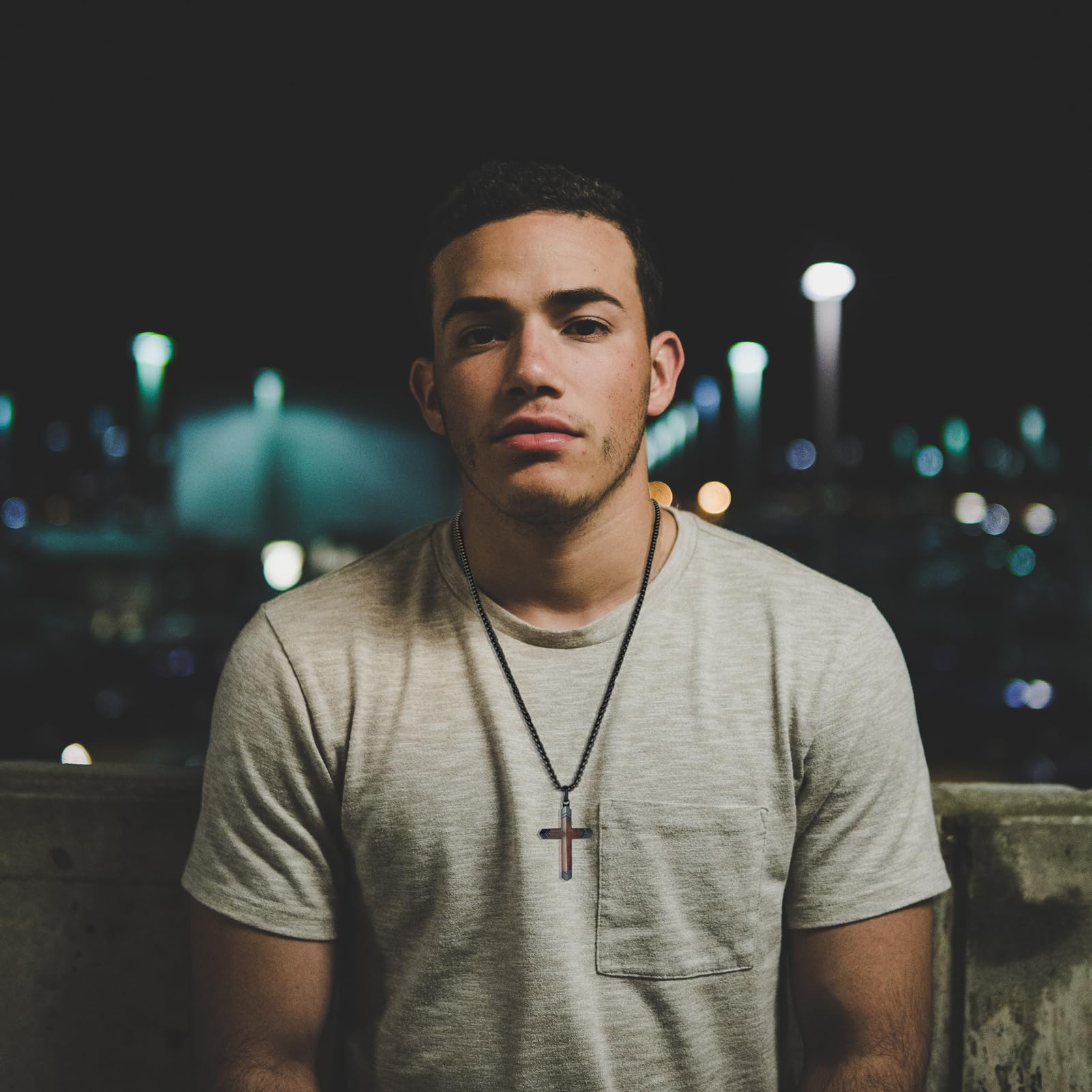 Wood Crucifix Pendant