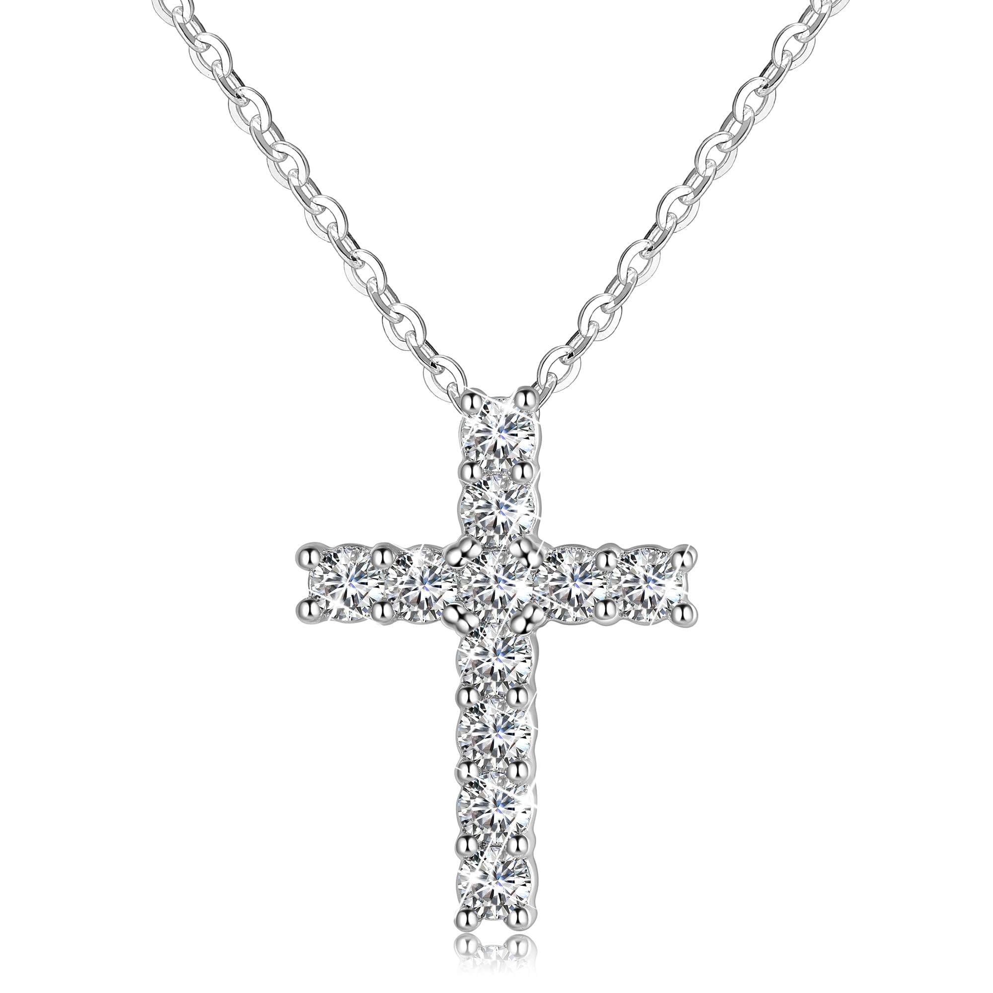 Gold Plated 925 Silver Cross Pendant For Girls